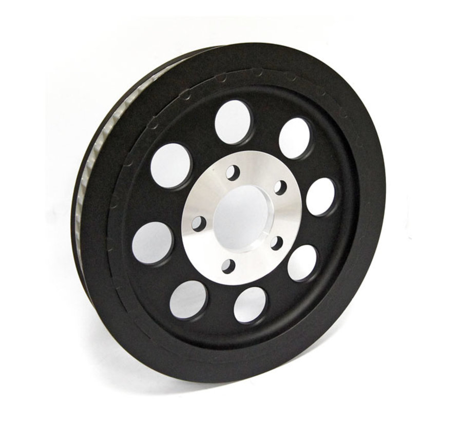 OEM style wheel pulley 61T 1-1/8" belt Black or Silver Fits: > 00-03 XL Sportster