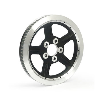 MCS Poulie de roue de style OEM 68T, courroie de 1-1/8". Noir ou argent Compatible avec :> 04-06 XL Sportster