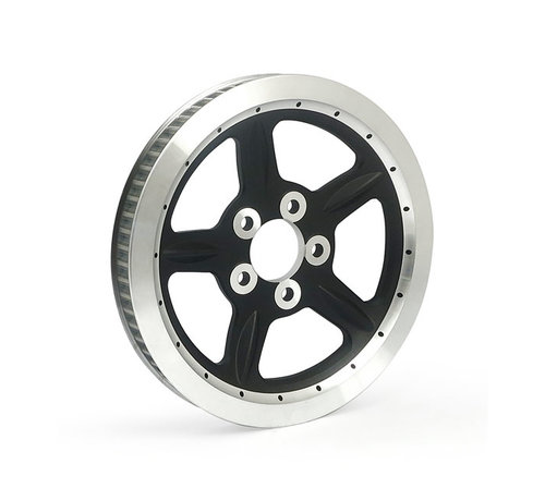 MCS Poulie de roue de style OEM 68T courroie de 1-1/8" Noir ou argent Compatible avec :> 04-06 XL Sportster