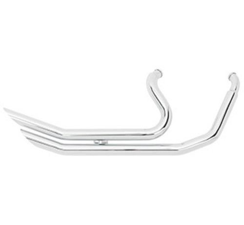 TC-Choppers Barriles dobles de escape de barrido ascendente Compatible con:> 1986-2005 FLST/ FXST Softail