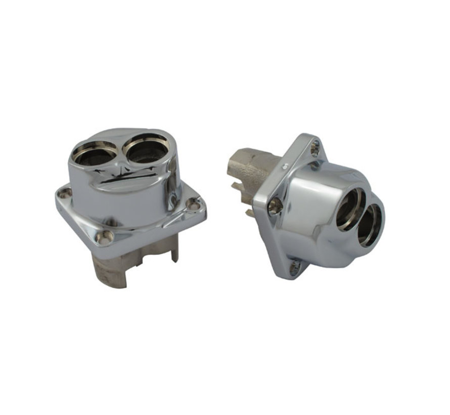 Lifter blocks black or chrome Fits > 8499 Evo Bigtwin Taco Motos Amsterdam