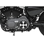 Cross Clutch Cover 6-hole Bi-Color Anodized Fits:> 2004-2021 XL Sportster