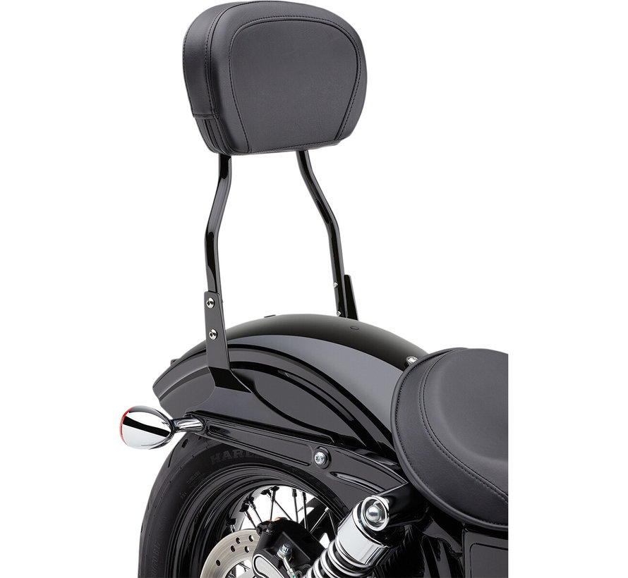 sissybar rond Kort 14 inch Zwart - Softail