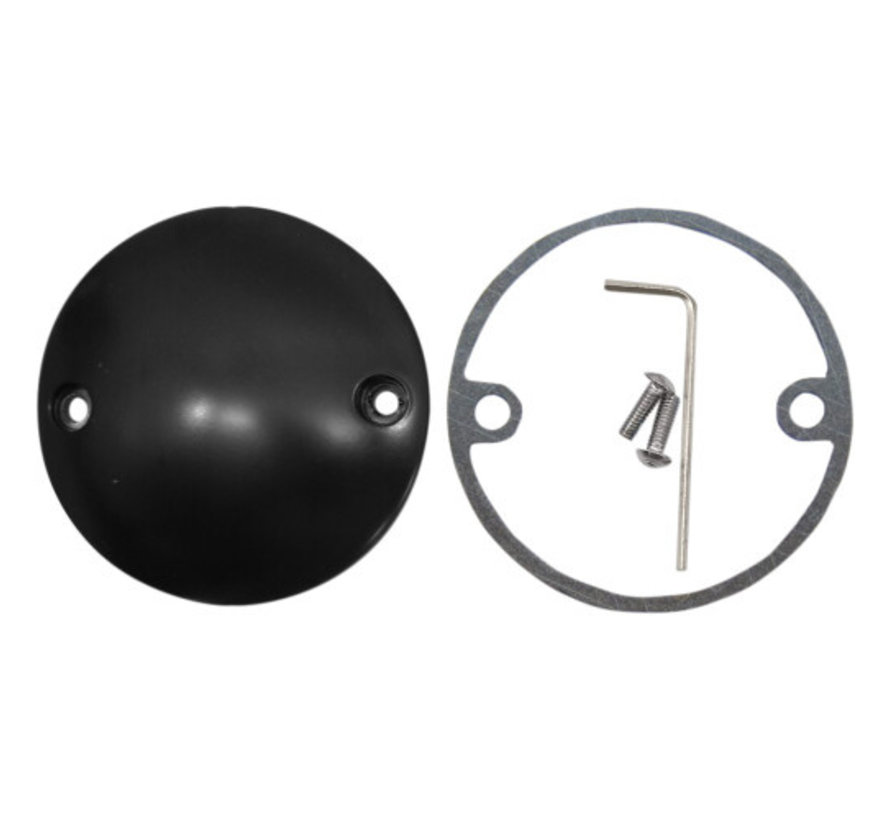 Point cover chrome Black or Wrinkle black domed Fits:> Bigtwin 70-99 and 71-21 XL Sportster