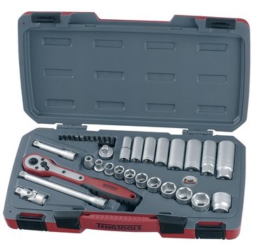 Teng Tools 3/8"-Antrieb AF-Steckschlüsselsatz – USA-Größe