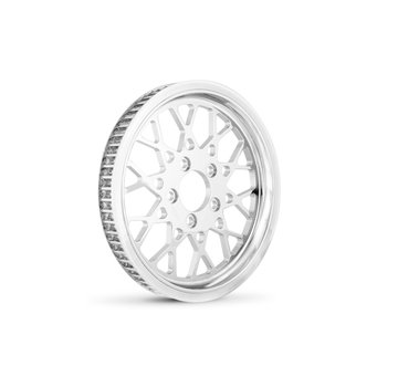 TC-Choppers Poulie Super Spoke Chrome 1 1/8" 70 dents Convient à :> Big Twin 84-06