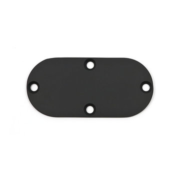 TC-Choppers inspection cover wrinkle Black Fits: > 65-98 Bigtwin