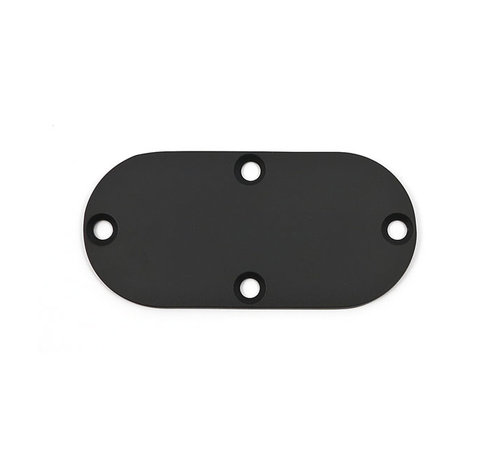 TC-Choppers inspection cover wrinkle Black Fits: > 65-98 Bigtwin