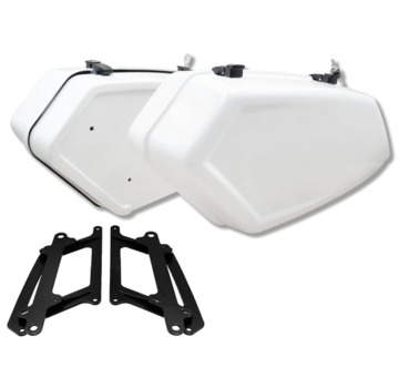 Tommy & Sons Inception bolt-on saddlebags Dyna and M8  Fits:> 2006-2017 Dyna and all 2018-2022 Softail