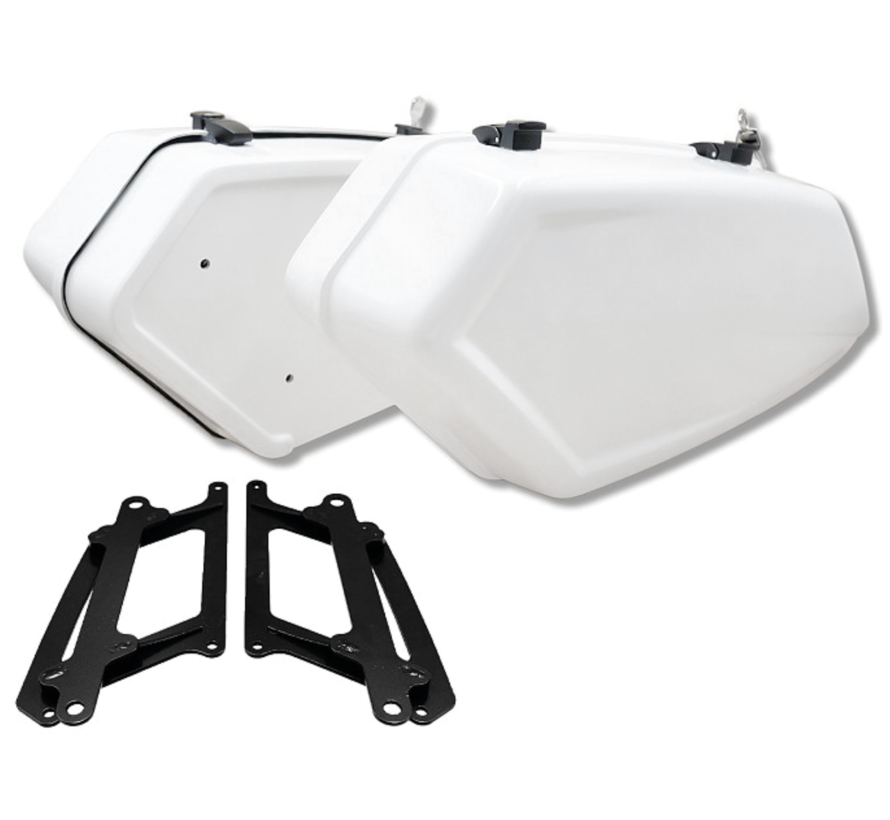 Inception bolt-on saddlebags Dyna and M8  Fits:> 2006-2017 Dyna and all 2018-2022 Softail