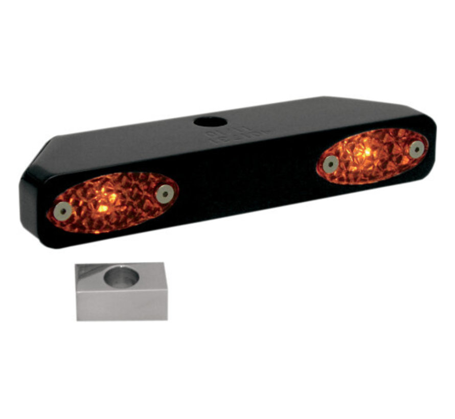 LED-Blinker Millennium Triple Tree Marker Light Bars Passend für: > 91-17 FXD 86-21 XL