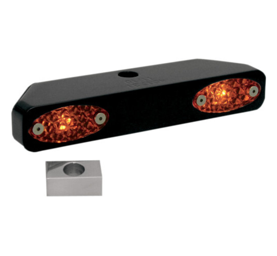 Señales de giro LED Millennium Triple Tree Marker Light Bars Se adapta a:> 91-17 FXD 86-21 XL