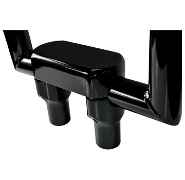 Drag Specialities Riser & Top Clamp Kit 1.5 inch calmp area  76,2 mm (3")  in black or chrome Fits: > 1.5" handlebars