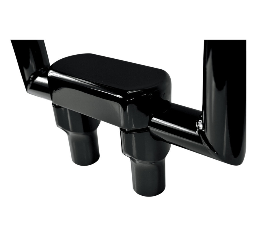 Riser & Top Clamp Kit Zone calme 1 5 pouces 76 2 mm (3") en noir ou chrome Compatible avec : > guidons 1 5"