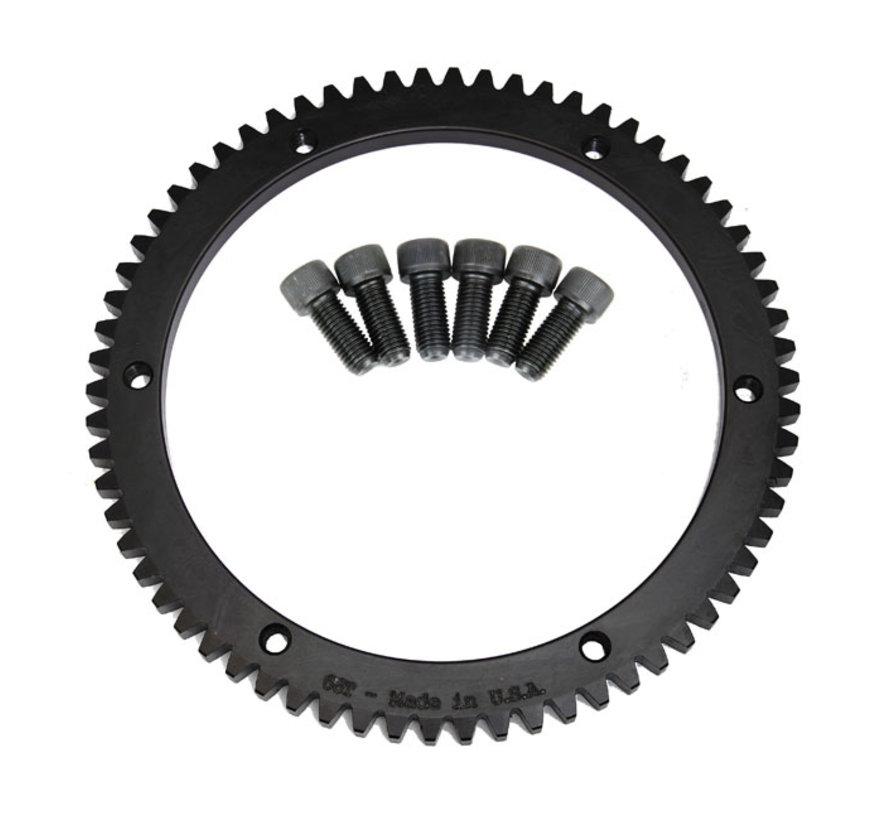 66 Tooth starter ring gear Fits > 9097 Bigtwins Taco Motos Amsterdam