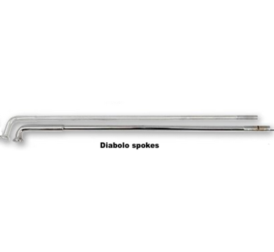 Spoke set chrome for HD style rims diabolo style or spool hub