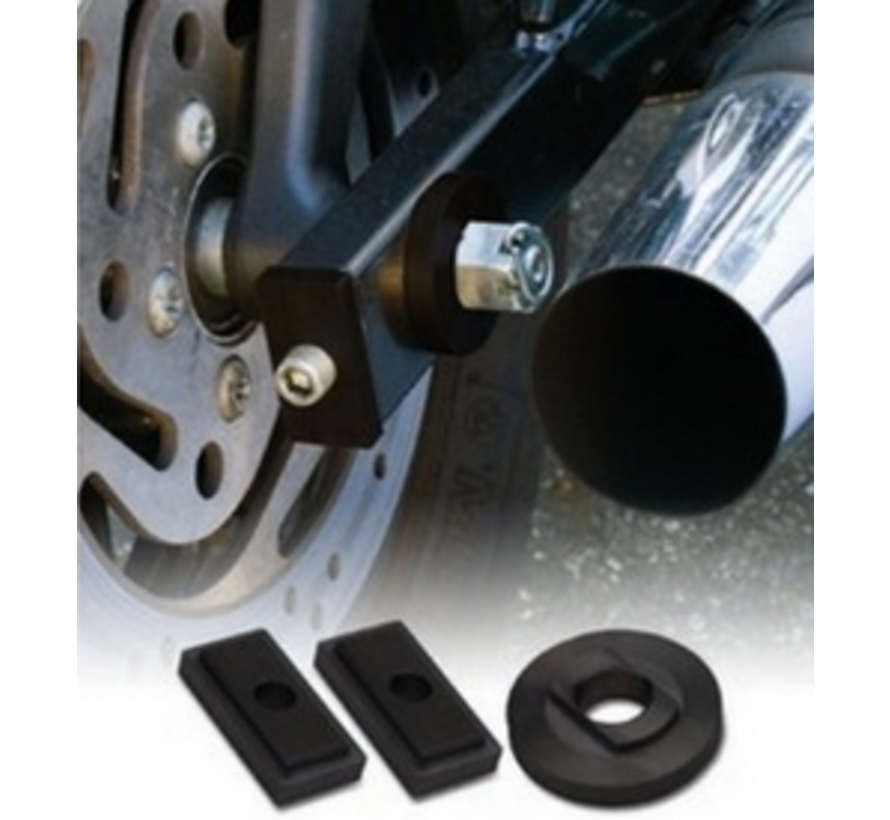 Lockdown Axle Kit Fits:> 80-98 FLHT/FLHR/ FLTR 82-94 FXR