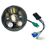 TC-Choppers Night Owl LED Headlight unit - 5 3/4", E-Approved