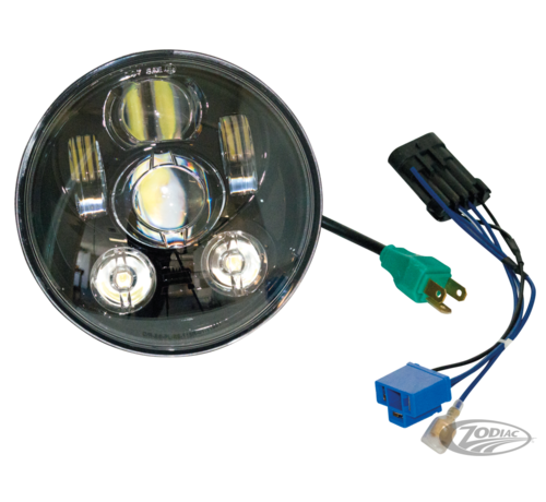 TC-Choppers Unidad de faro LED Night Owl - 5 3/4" E-Approved