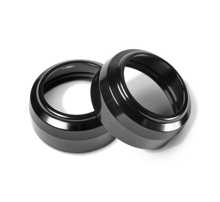 49mm fork dust caps Black or Chrome