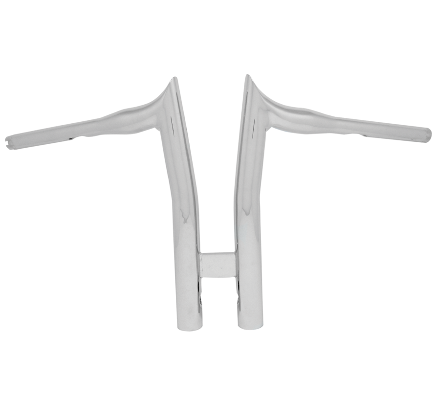 Manillar de barra en T con elevación de 14" y diámetro exterior de 1 5" - Cromado o negro