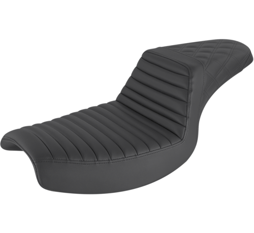 Saddlemen Front Tuck-n-Roll Rear Lattice Stitch Step-Up Seat  Fits: > 82-94 and 00-04 FXR