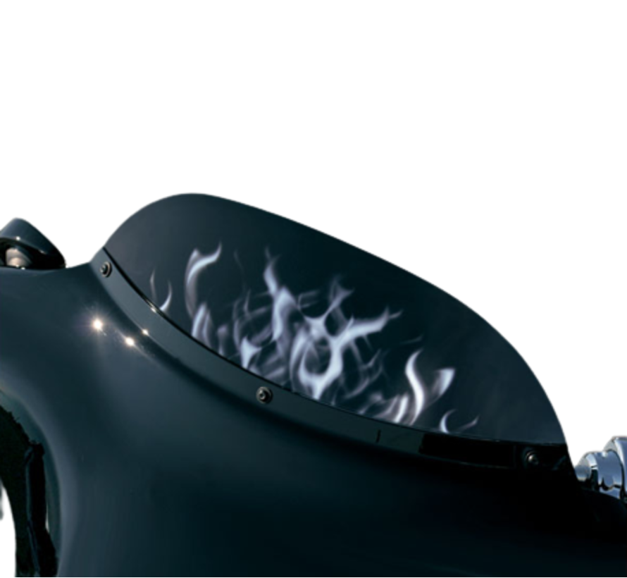 Dresser windshield Flames Fits: > 96-13 FLHT FLHTC FLHTCU FLHX