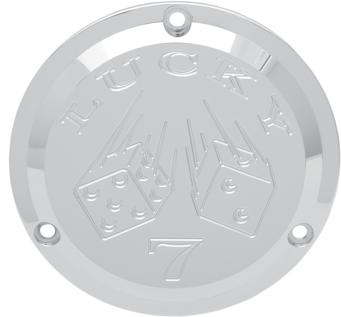 primary derby cover Chrome billet lucky 7 Taco Motos Amsterdam