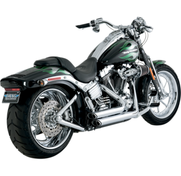 Vance & Hines Shortshots Staggered Exhaust System Fits:> 86-11 Softail