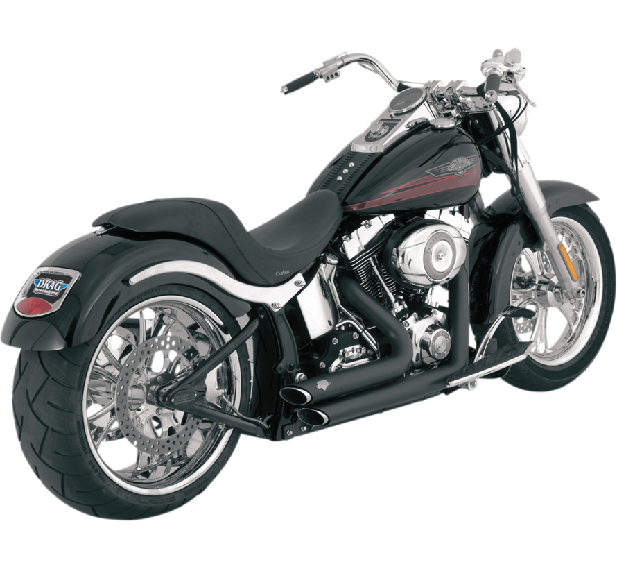 Shortshots Staggered Exhaust System Fits:> 86-11 Softail