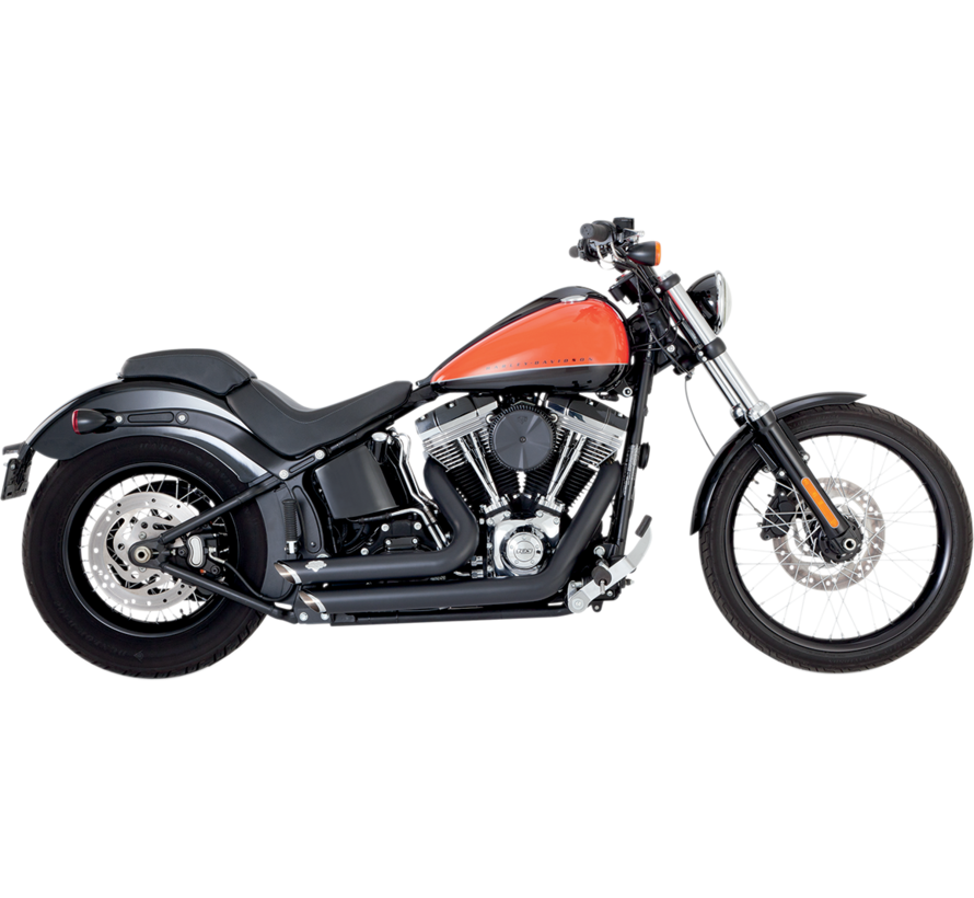 Shortshots Staggered Exhaust System Fits:> 12-17 Softail