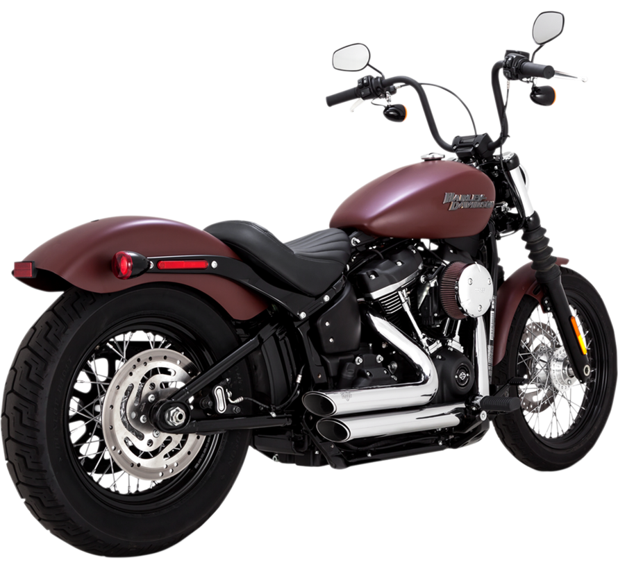 exhaust Shortshots Staggered Exhaust System Fits: > 18-22 Softail