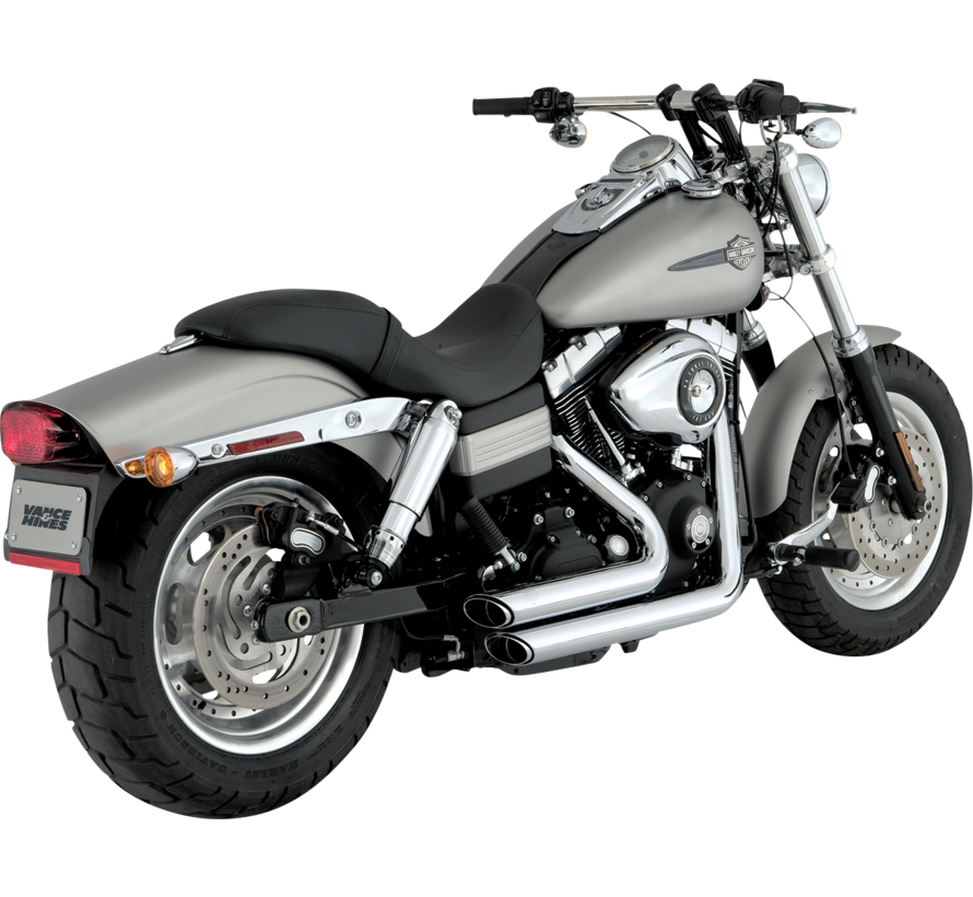 Short Shot Staggered Exhaust System Fits:> 06-11 Dyna