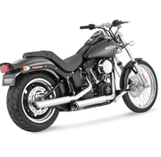 Vance & Hines 3" ronde Twin Slash Slip-On dempers Past op: > 07-17 Softail