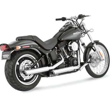 Vance & Hines 3" ronde Twin Slash Slip-On dempers Past op: > 07-17 Softail