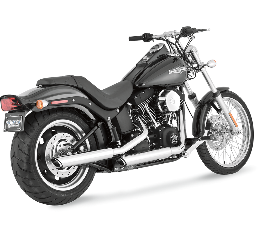 Silencieux à enfiler ronds Twin Slash de 7 6 cm pour : > 07-17 Softail