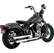 Vance & Hines 3" Round Twin Slash Slip-On Schalldämpfer Passend für: > 07-17 FLSTN, 08-11 FLSTSB, 12-17 FLS