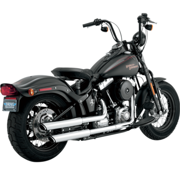 Vance & Hines 3" Round Twin Slash Slip-On Schalldämpfer Passend für: > 07-17 FLSTN, 08-11 FLSTSB, 12-17 FLS