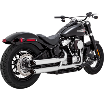 Vance & Hines Silenciador deslizante Twin Slash de 3" Para:>18-22 Softail