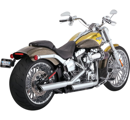 Vance & Hines 3" Twin Slash slip-on dempers Past op: > 07-17 Softail Standard/ Heritage