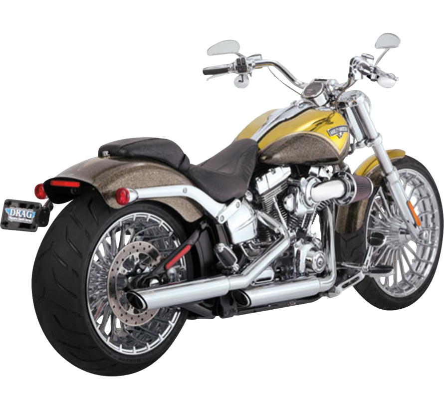 3" Twin Slash Slip-On Schalldämpfer Passend für: > 07-17 Softail Standard/ Heritage