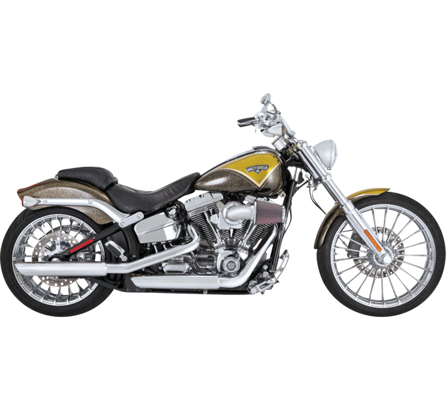 3" Twin Slash Slip-On Silencieux Compatible avec : > 07-17 Softail Standard/Heritage