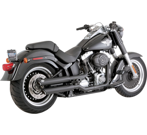 Vance & Hines 3" Twin Slash slip-on dempers Past op:> 07-17 FLSTF Softail Fatboy