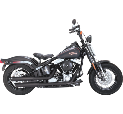 Vance & Hines Silenciadores deslizables Twin Slash de 3" Se adapta a:> 07-17 De Luxe Slim Crossbones