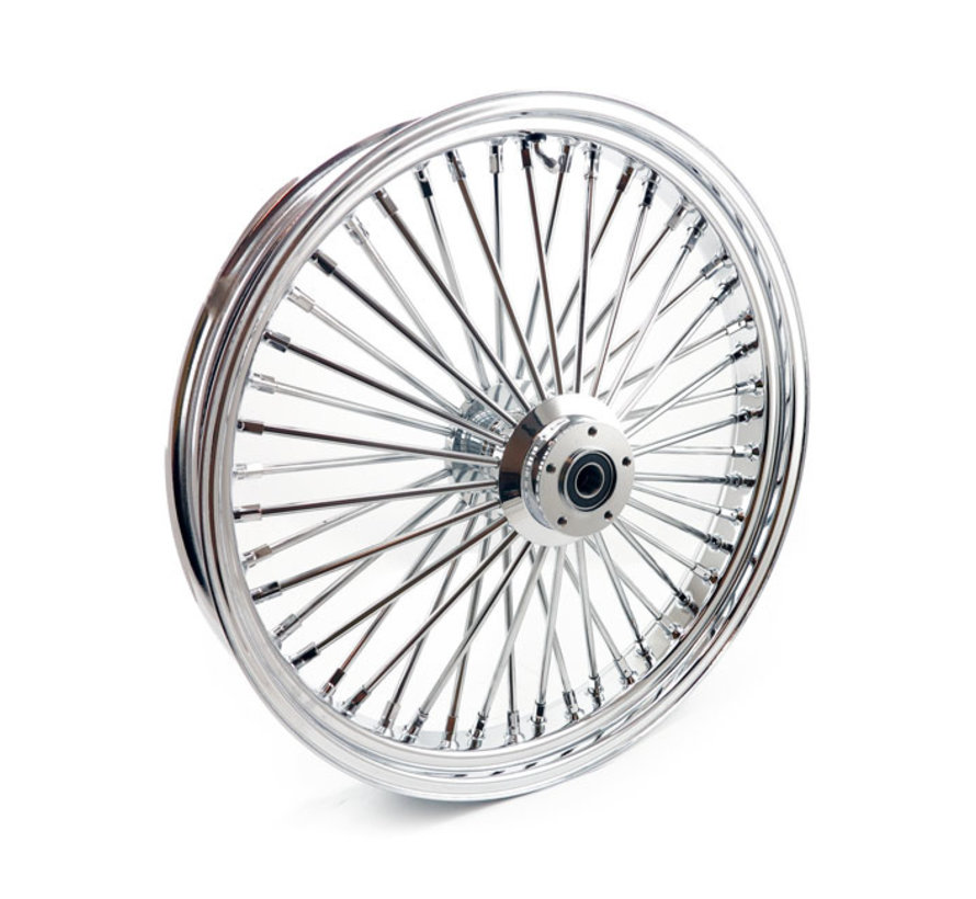 Radial 48 fat spoke front wheel 3.50 x 23 Dual Flange Fit:> Custom motorcycles