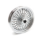 48 fat spoke front wheel 3.50 x 16 inch  dual flange  Fit:> Custom motorcycles