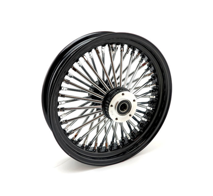 48 fat spoke front wheel 3.50 x 16 inch  dual flange  Fit:> Custom motorcycles