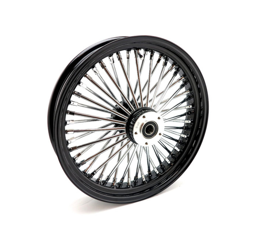 48 fat spoke front wheel 3.50 x 18 inch  Dual flange  Fit:> Custom motorcycles
