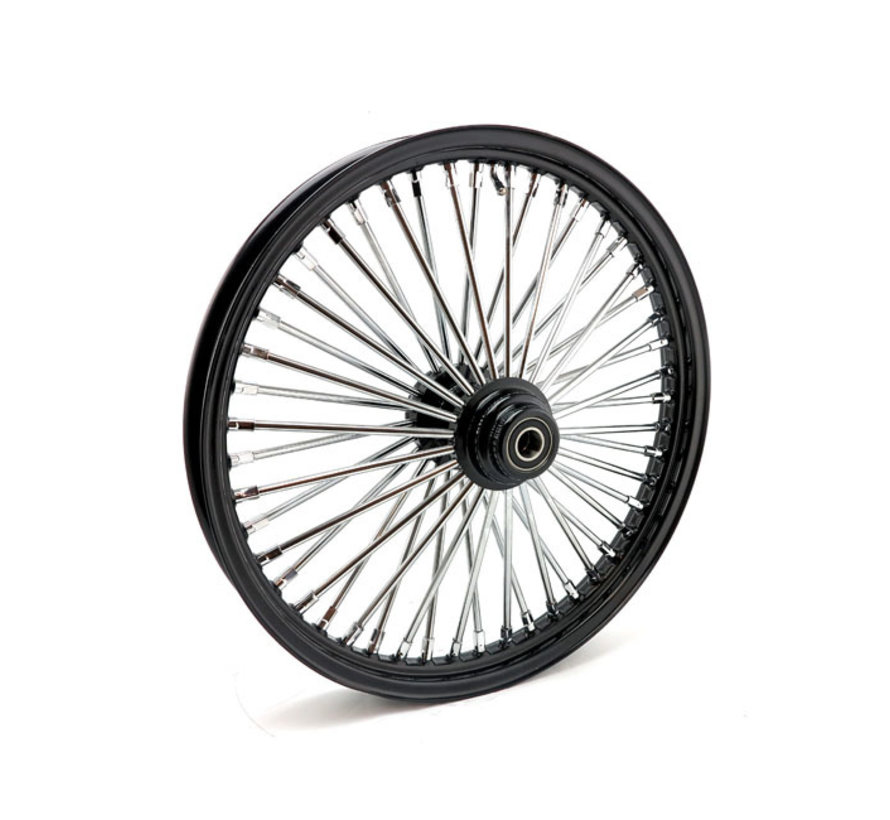 48 fat spoke front wheel 3.50 x 19 inch  Single flange  Fit:> Custom motorcycles