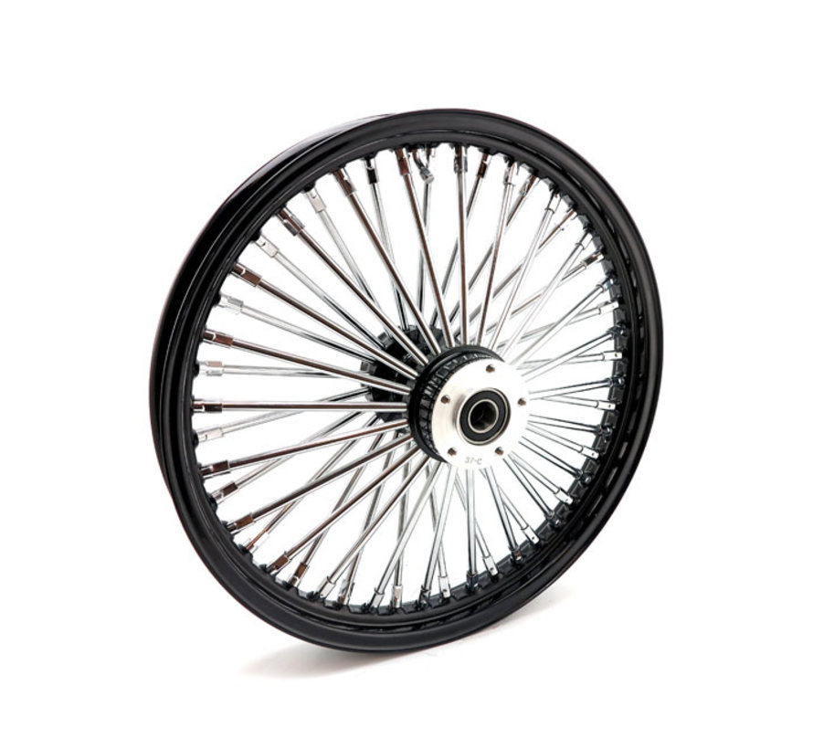 48 fat spoke front wheel 3.50 x 19 inch  Dual flange  Fit:> Custom motorcycles